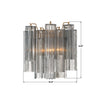ADD-303-AG-SM Addis 2 Light Sconce | Dimensions Image