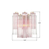 ADD-303-AG-SP Addis 2 Light Sconce | Dimensions Image