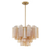 Crystorama Addis 19.75'' Chandelier in Aged Brass - Additional View