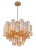 ADD-306-AG-AM Addis 6 Light Chandelier | Alternate Image