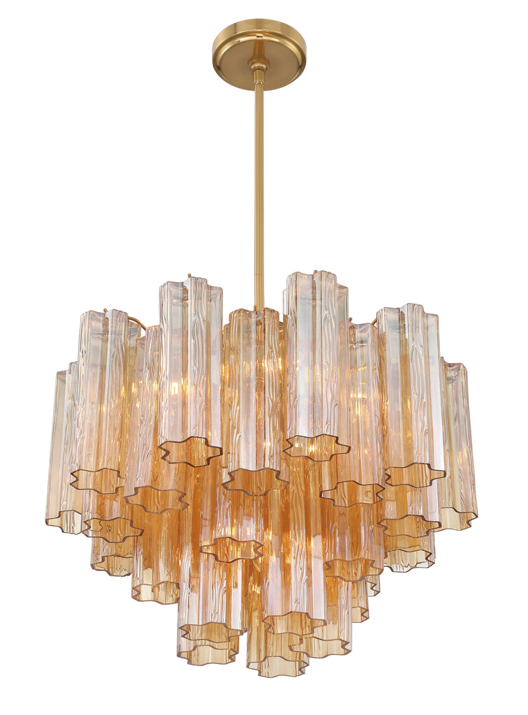 ADD-306-AG-AM Addis 6 Light Chandelier | Alternate Image