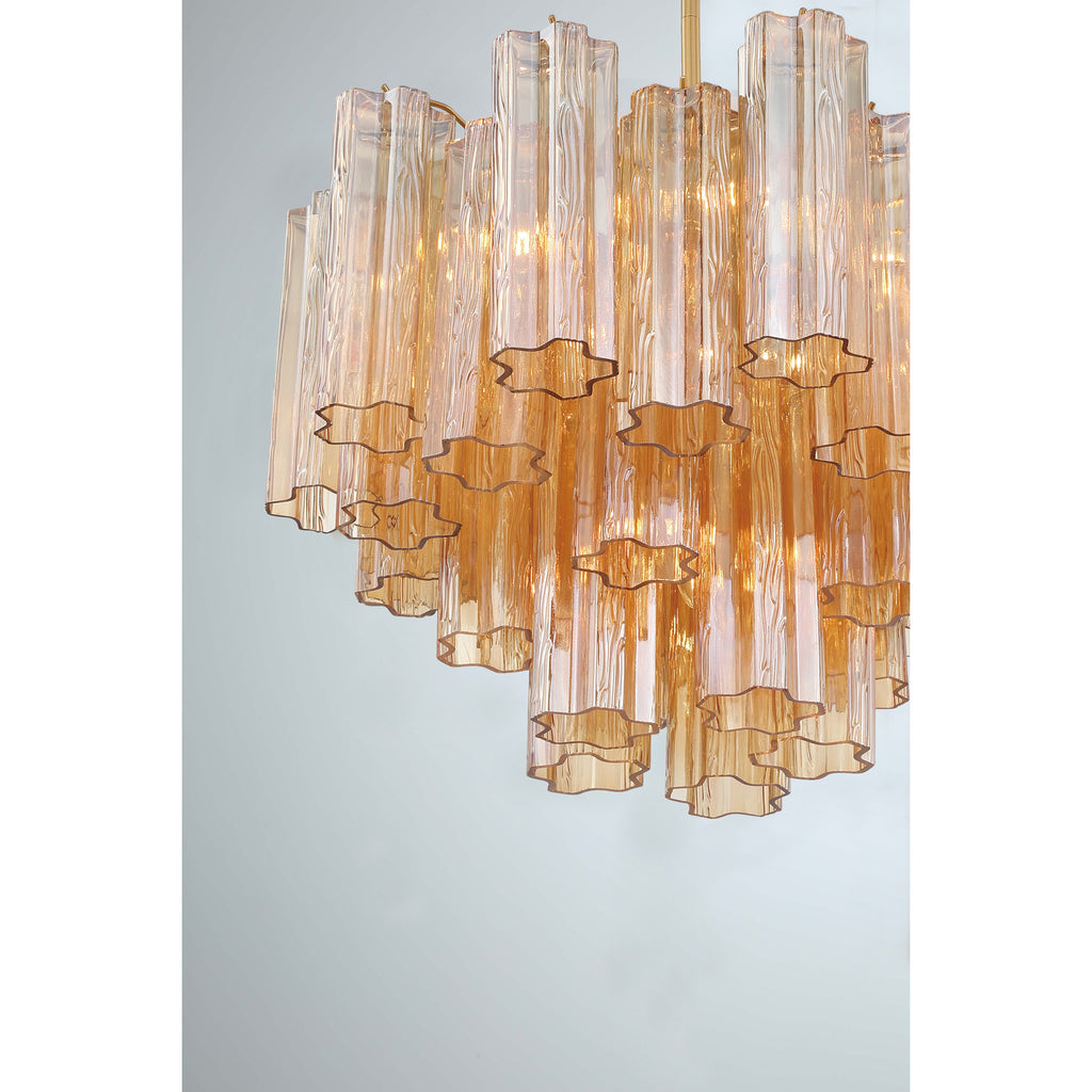 Crystorama Addis 19.75'' Chandelier in Aged Brass - Additional View