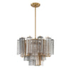 ADD-306-AG-AU Addis 6 Light Chandelier | Main Image