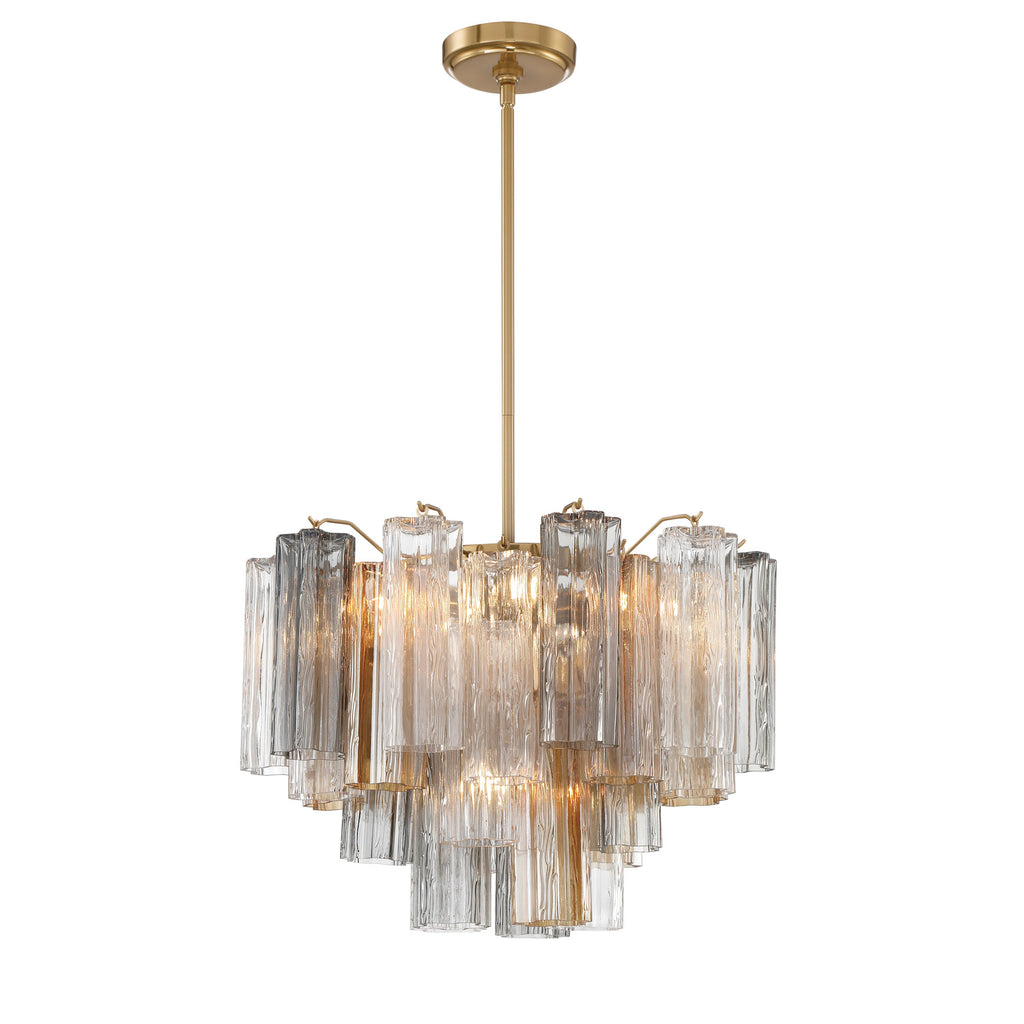 Crystorama Addis 19.75'' Chandelier in Aged Brass - Additional View