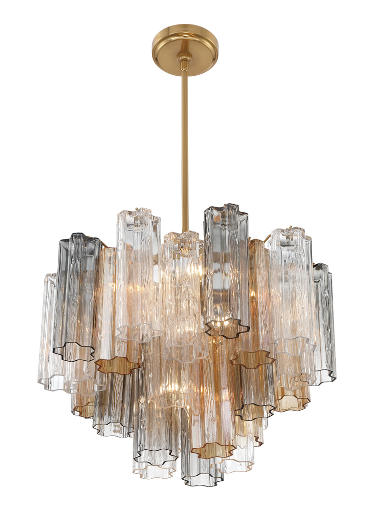 ADD-306-AG-AU Addis 6 Light Chandelier | Alternate Image