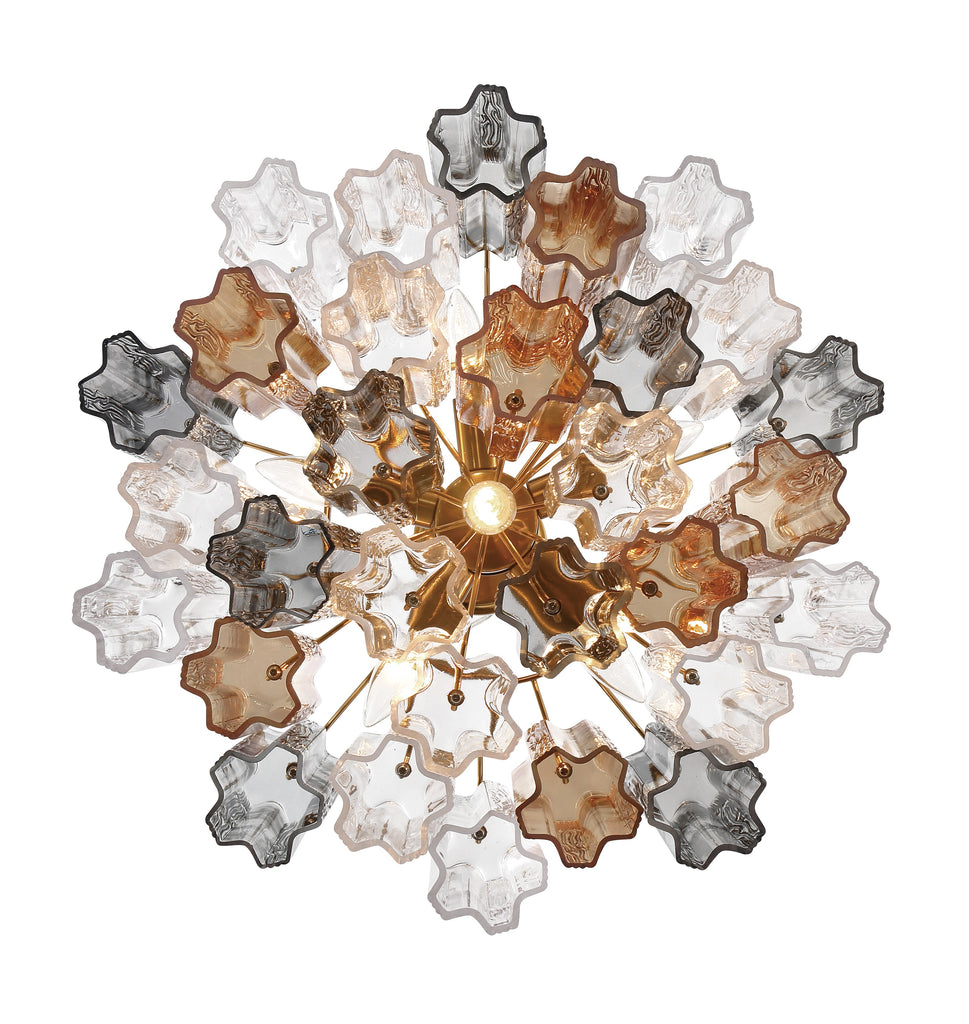 ADD-306-AG-AU Addis 6 Light Chandelier | Alternate Image