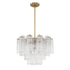 ADD-306-AG-CL Addis 6 Light Chandelier | Main Image