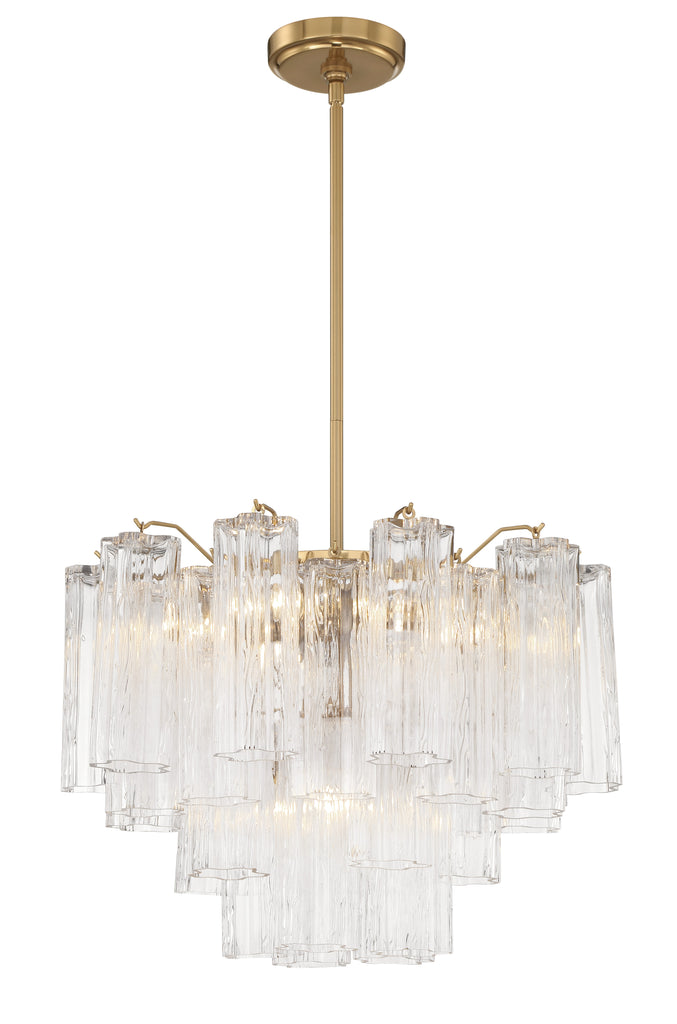 ADD-306-AG-CL Addis 6 Light Chandelier | Alternate Image