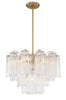 ADD-306-AG-CL Addis 6 Light Chandelier | Alternate Image