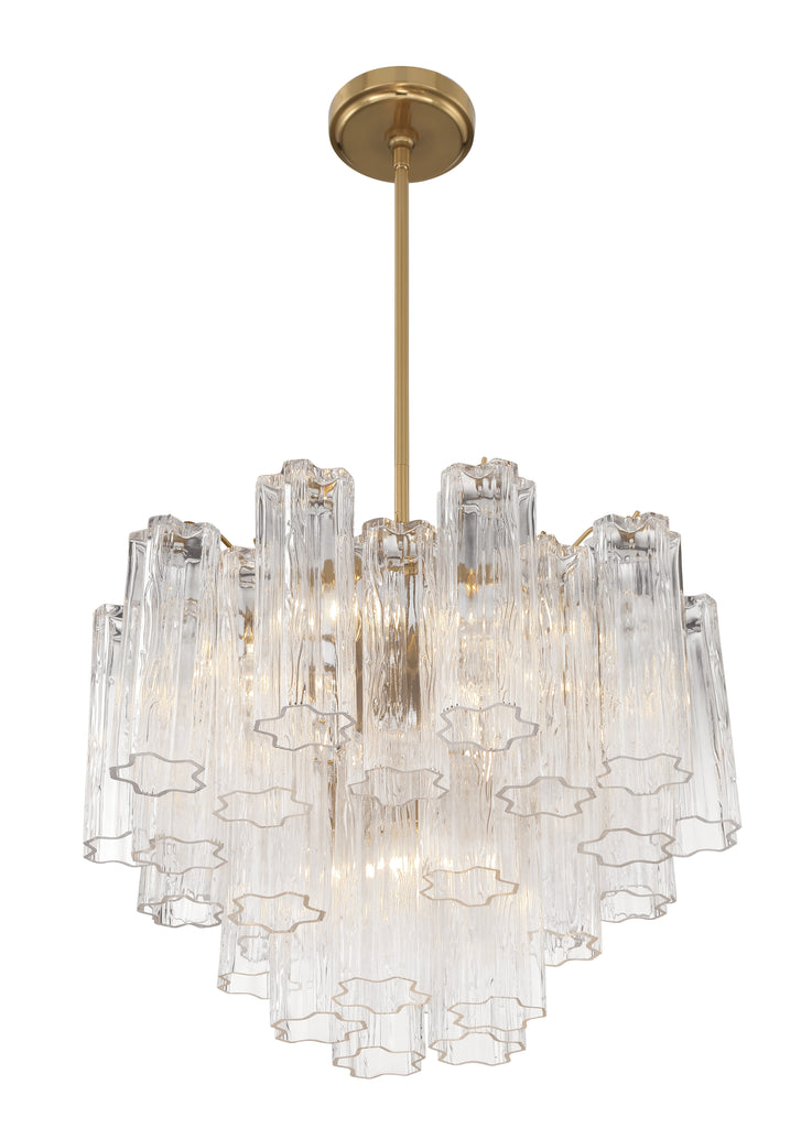 ADD-306-AG-CL Addis 6 Light Chandelier | Alternate Image