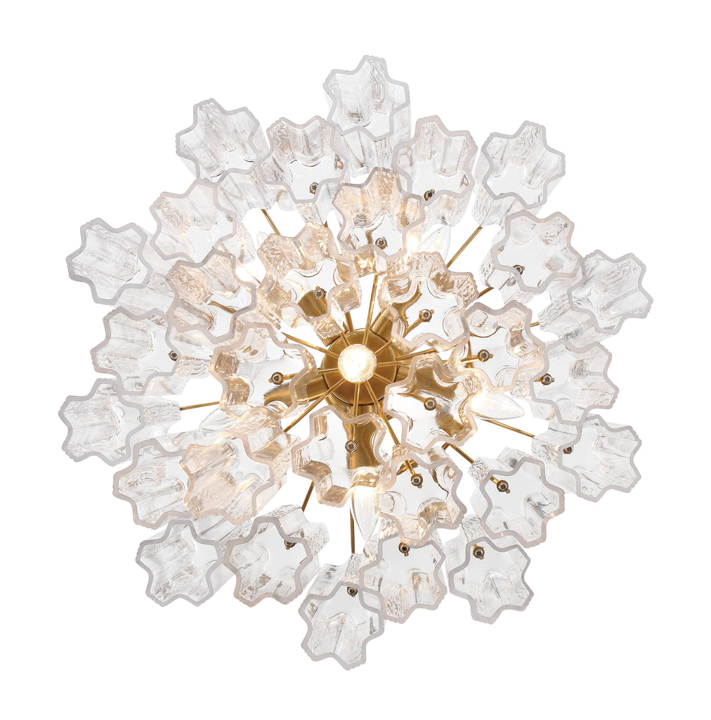 ADD-306-AG-CL Addis 6 Light Chandelier | Alternate Image