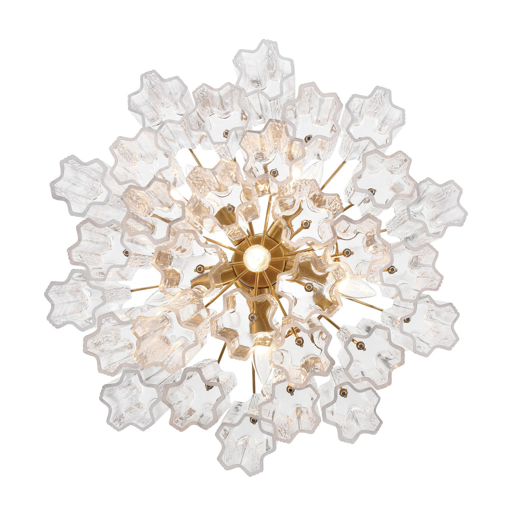 Crystorama Addis 19.75'' Chandelier in Aged Brass - Additional View