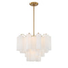Crystorama Addis 19.75'' Chandelier in Aged Brass - Additional View