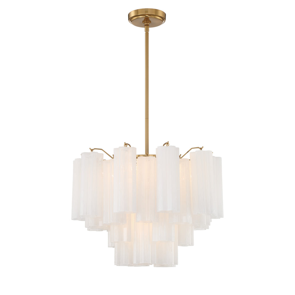 Crystorama Addis 19.75'' Chandelier in Aged Brass - Additional View