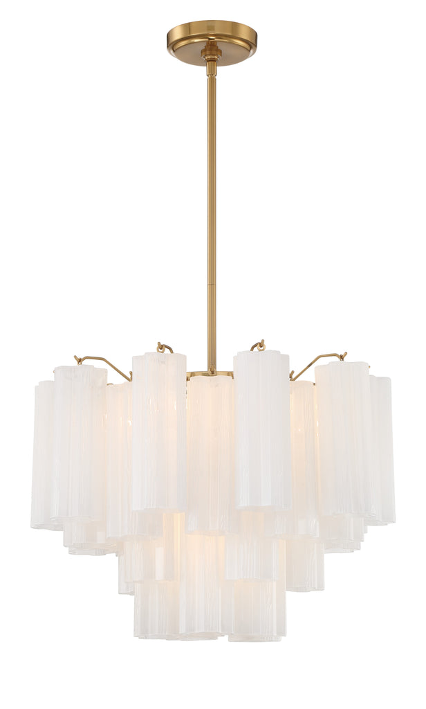 ADD-306-AG-WH Addis 6 Light Chandelier | Alternate Image