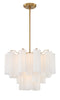 ADD-306-AG-WH Addis 6 Light Chandelier | Alternate Image