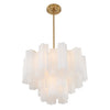 Crystorama Addis 19.75'' Chandelier in Aged Brass - Additional View