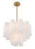 ADD-306-AG-WH Addis 6 Light Chandelier | Alternate Image