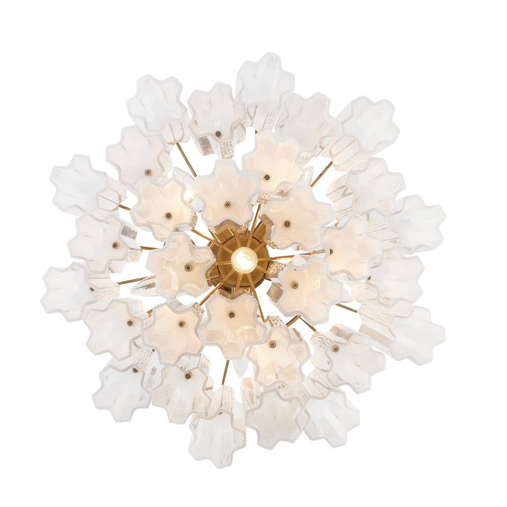 Crystorama Addis 19.75'' Chandelier in Aged Brass - Additional View