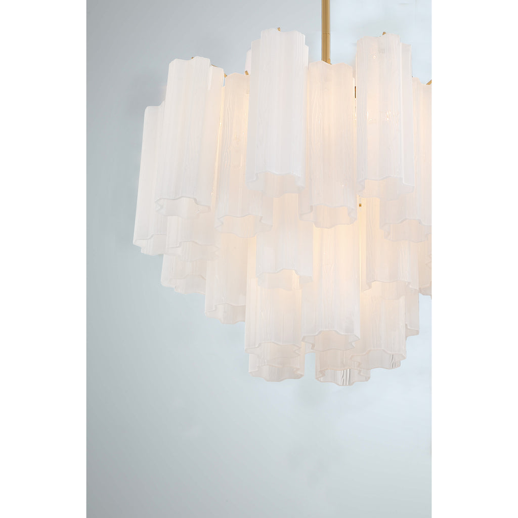 Crystorama Addis 19.75'' Chandelier in Aged Brass - Additional View