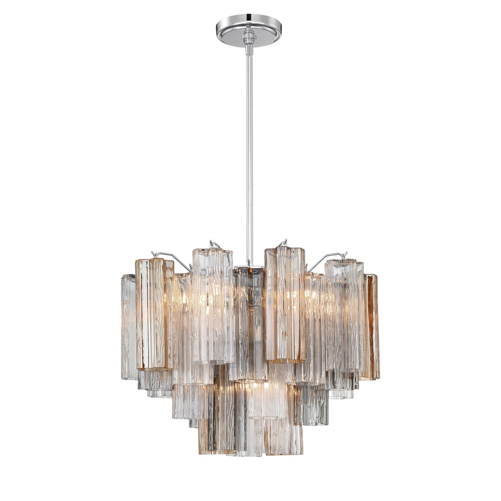 Crystorama Addis 19.75'' Chandelier in Polished Chrome - Additional View