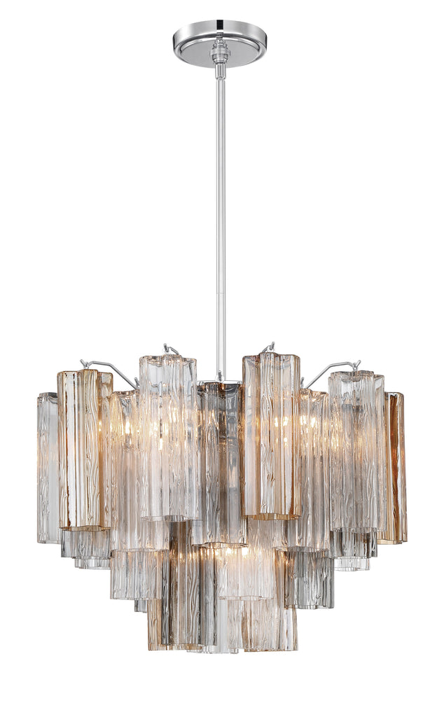 ADD-306-CH-AU Addis 6 Light Chandelier | Alternate Image