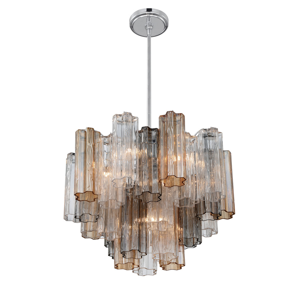 Crystorama Addis 19.75'' Chandelier in Polished Chrome - Additional View