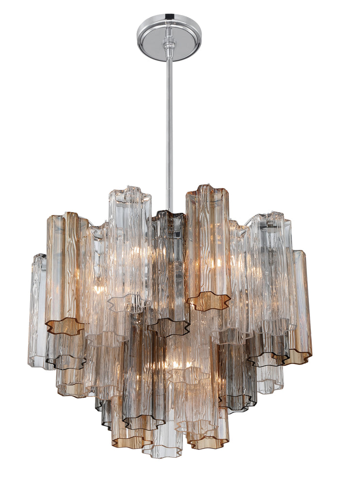 ADD-306-CH-AU Addis 6 Light Chandelier | Alternate Image