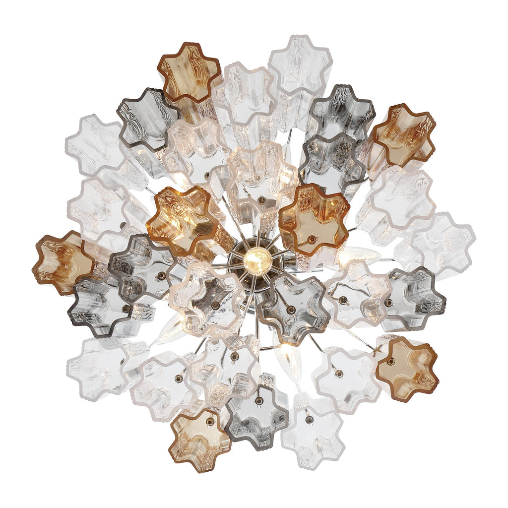 Crystorama Addis 19.75'' Chandelier in Polished Chrome - Additional View
