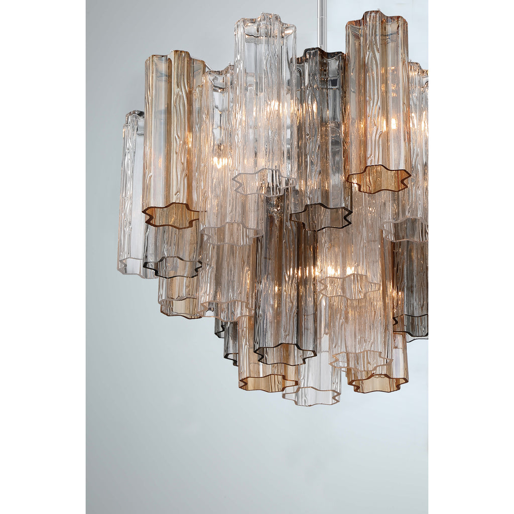 Crystorama Addis 19.75'' Chandelier in Polished Chrome - Additional View
