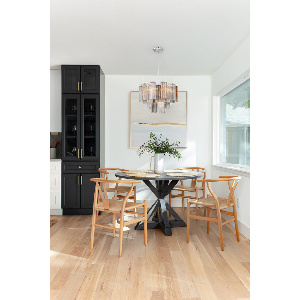 Crystorama Addis 19.75'' Chandelier in Polished Chrome - Lifestyle View