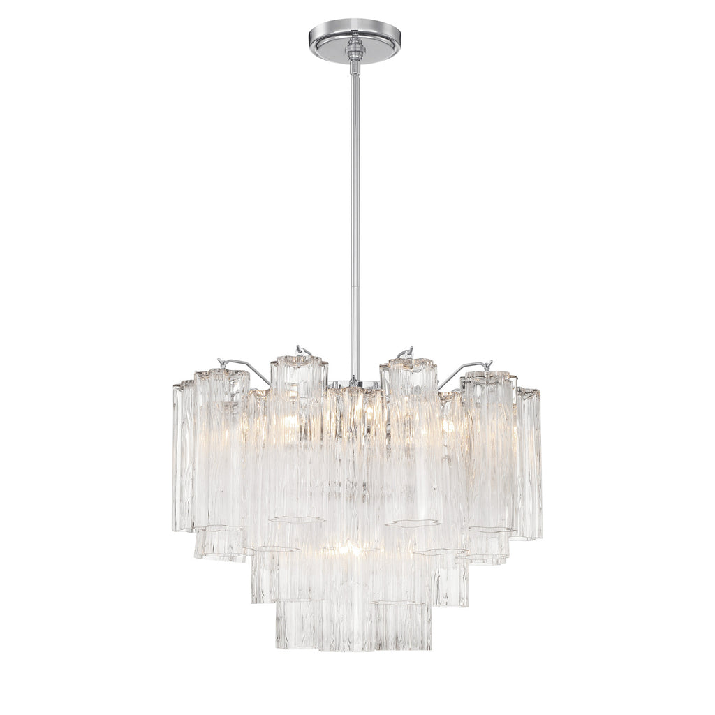 Crystorama Addis 19.75'' Chandelier in Polished Chrome - Additional View