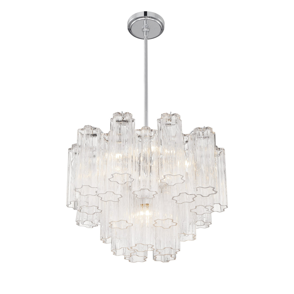 Crystorama Addis 19.75'' Chandelier in Polished Chrome - Additional View