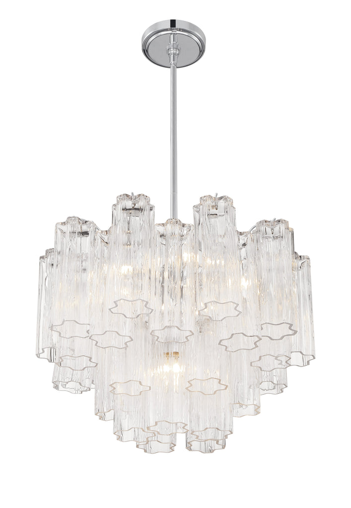 ADD-306-CH-CL Addis 6 Light Chandelier | Alternate Image