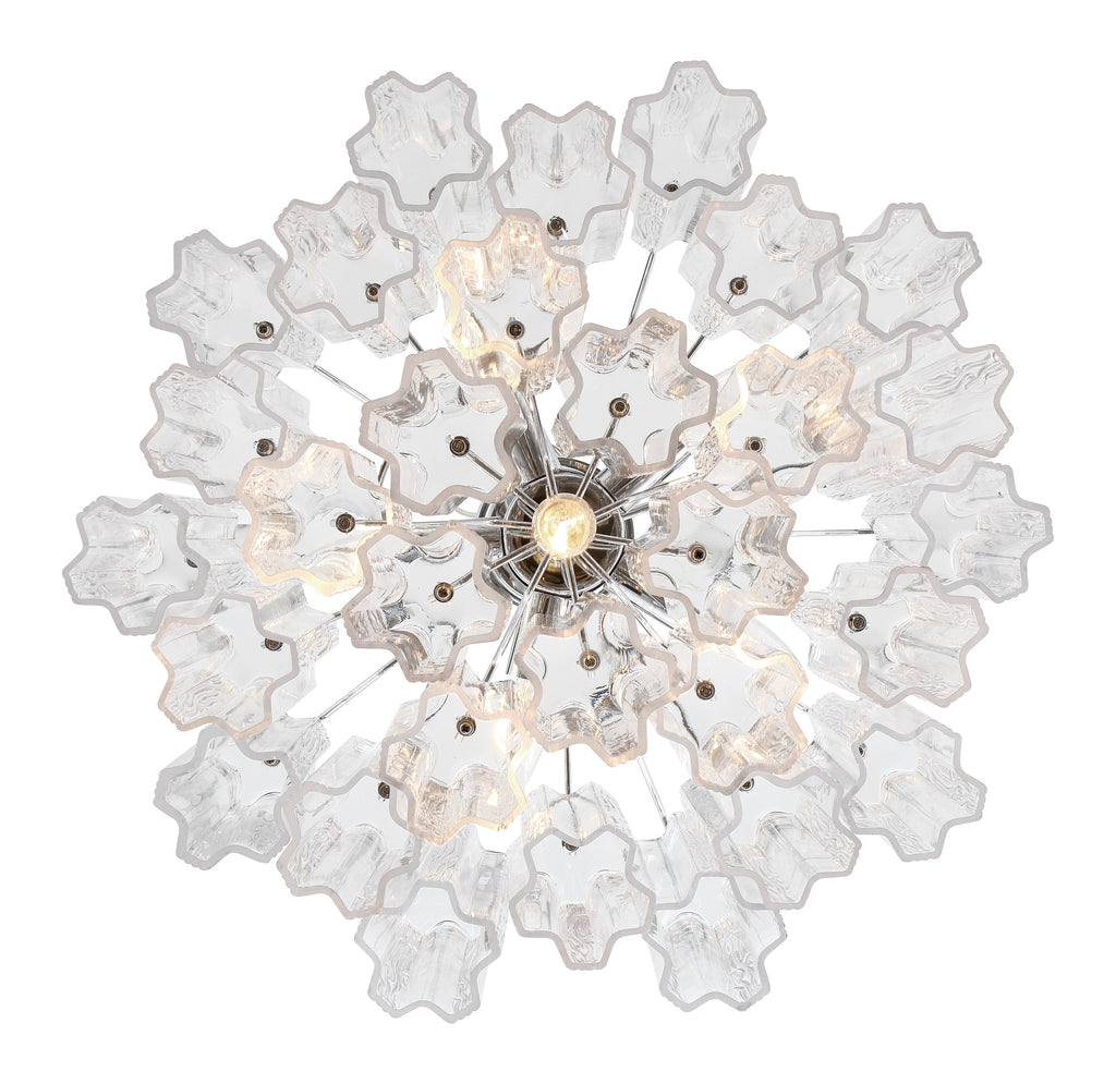 ADD-306-CH-CL Addis 6 Light Chandelier | Alternate Image