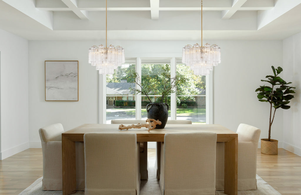 ADD-306-CH-CL Addis 6 Light Chandelier | Lifestyle Image