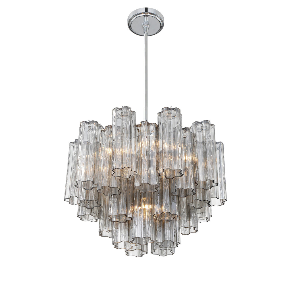 Crystorama Addis 19.75'' Chandelier in Polished Chrome - Additional View