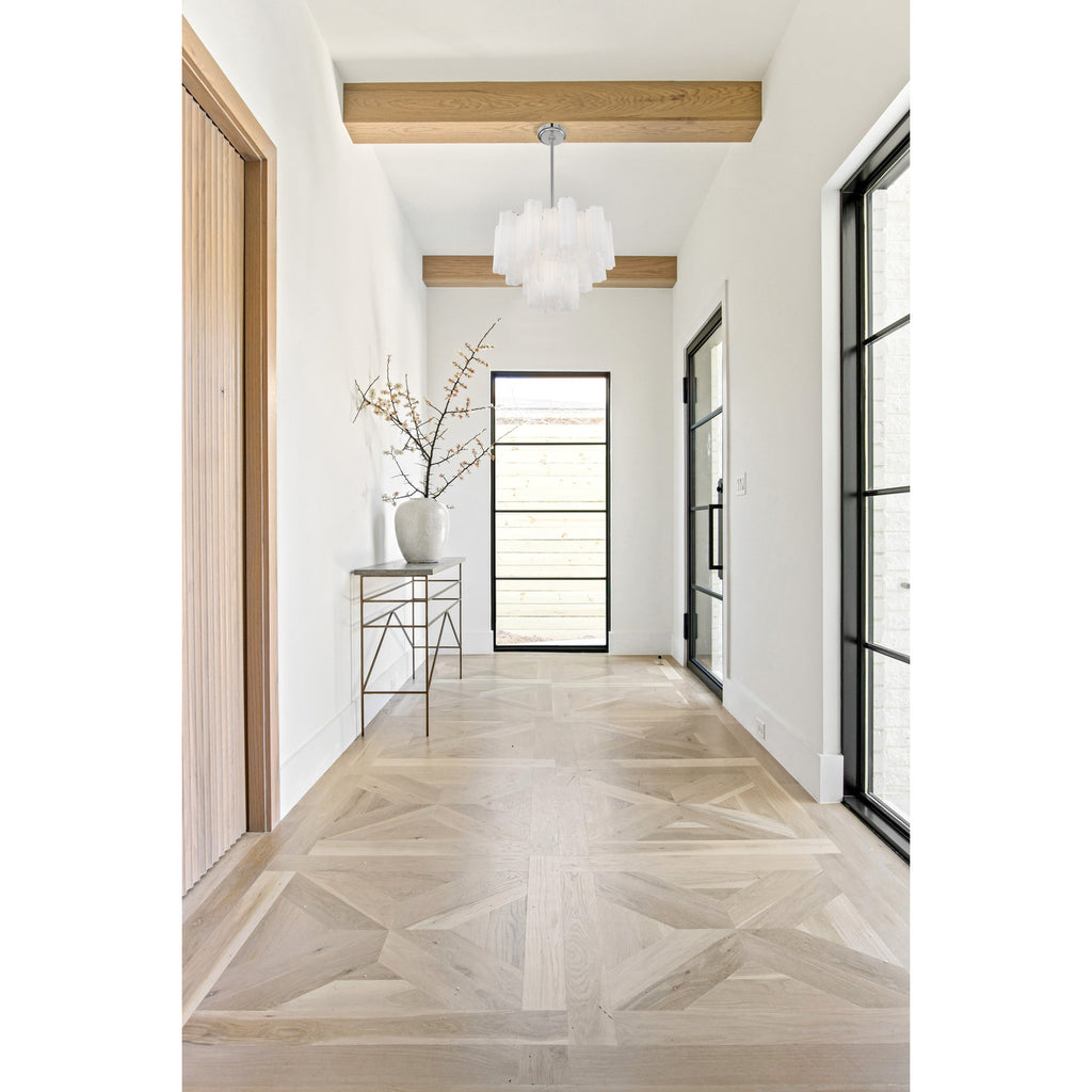Crystorama Addis 19.75'' Chandelier in Polished Chrome - Lifestyle View