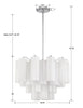 ADD-306-CH-WH Addis 6 Light Chandelier | Dimensions Image