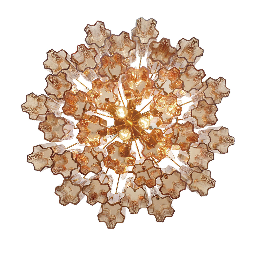 Crystorama Addis 22'' Chandelier in Aged Brass - Additional View