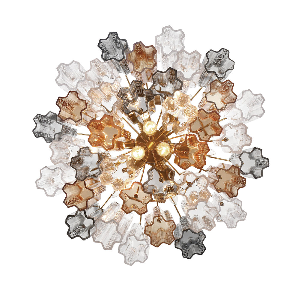 Crystorama Addis 22'' Chandelier in Aged Brass - Additional View