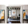 Crystorama Addis 22'' Chandelier in Aged Brass - Lifestyle View