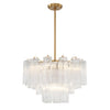 Crystorama Addis 22'' Chandelier in Aged Brass - Additional View