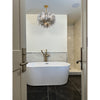 Crystorama Addis 22'' Chandelier in Aged Brass - Lifestyle View
