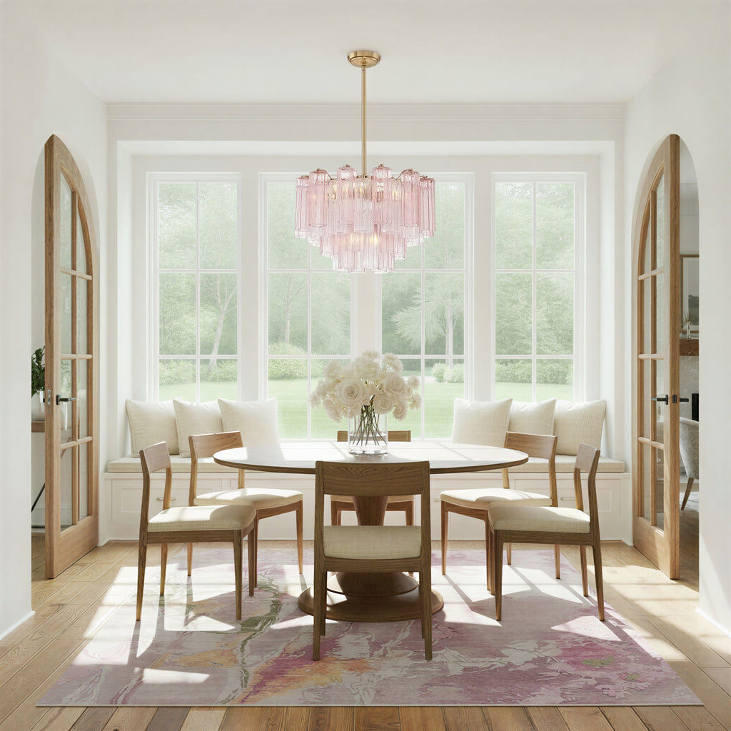 ADD-308-AG-SP Addis 22'' Chandelier | Lifestyle Image