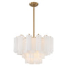 Crystorama Addis 22'' Chandelier in Aged Brass - Additional View