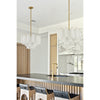 Crystorama Addis 22'' Chandelier in Aged Brass - Lifestyle View