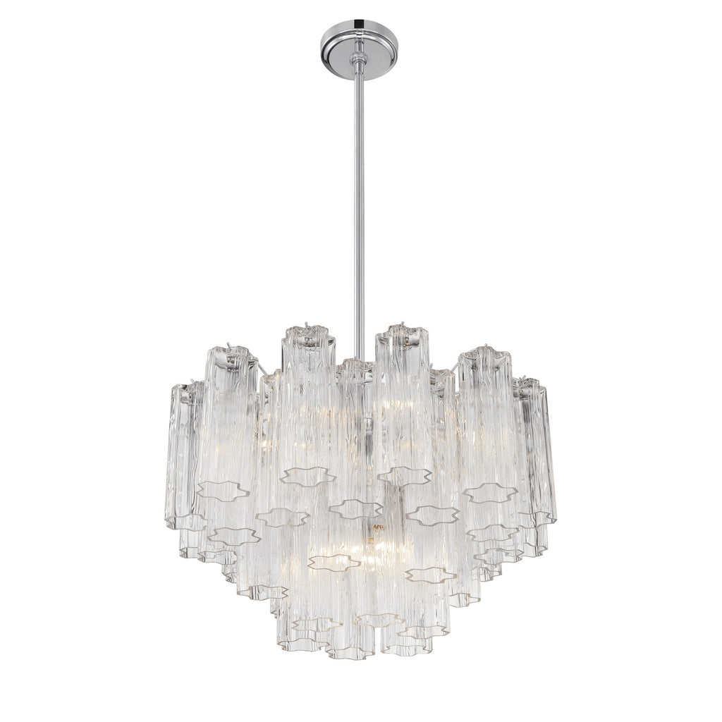 Crystorama Addis 22'' Chandelier in Polished Chrome - Additional View