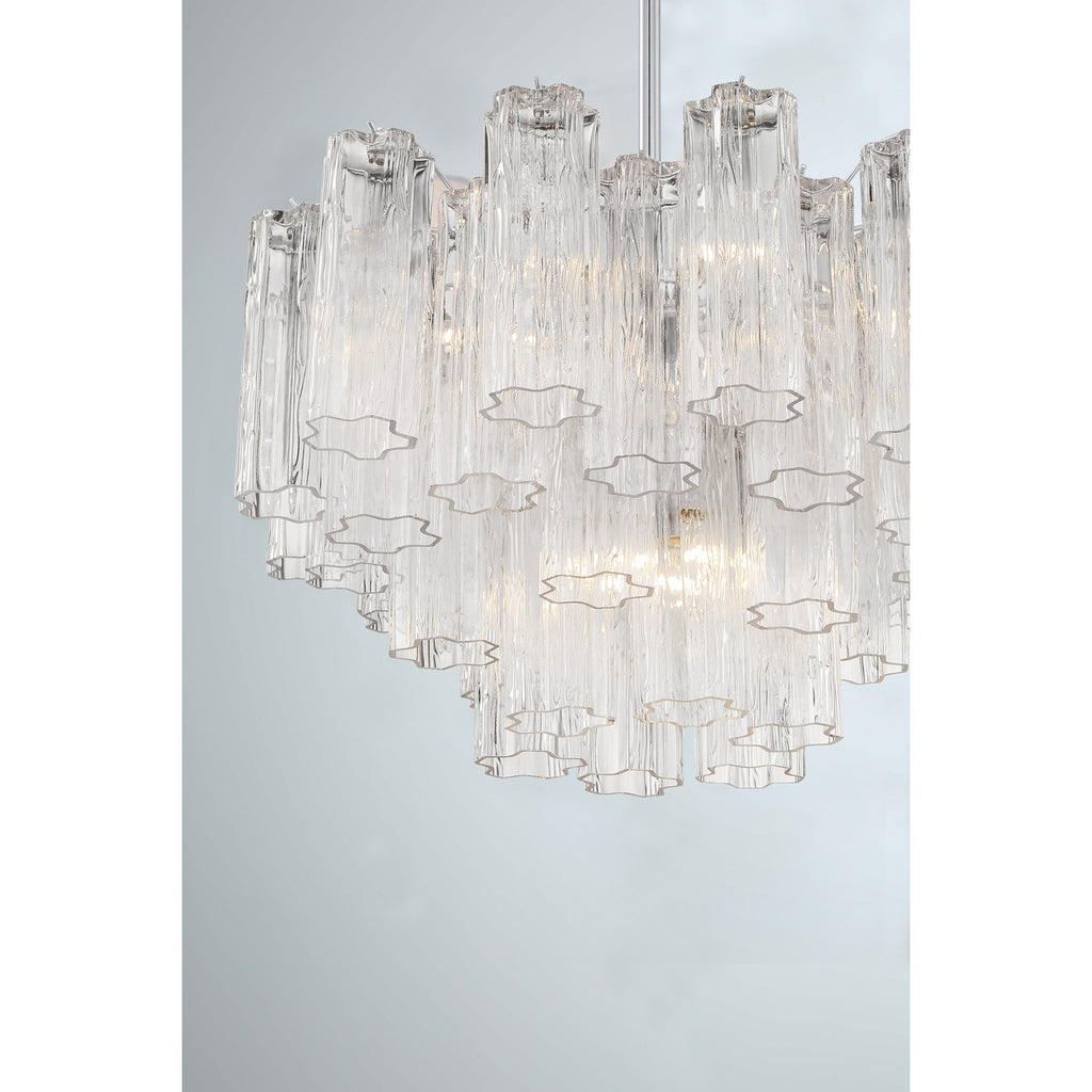 Crystorama Addis 22'' Chandelier in Polished Chrome - Additional View