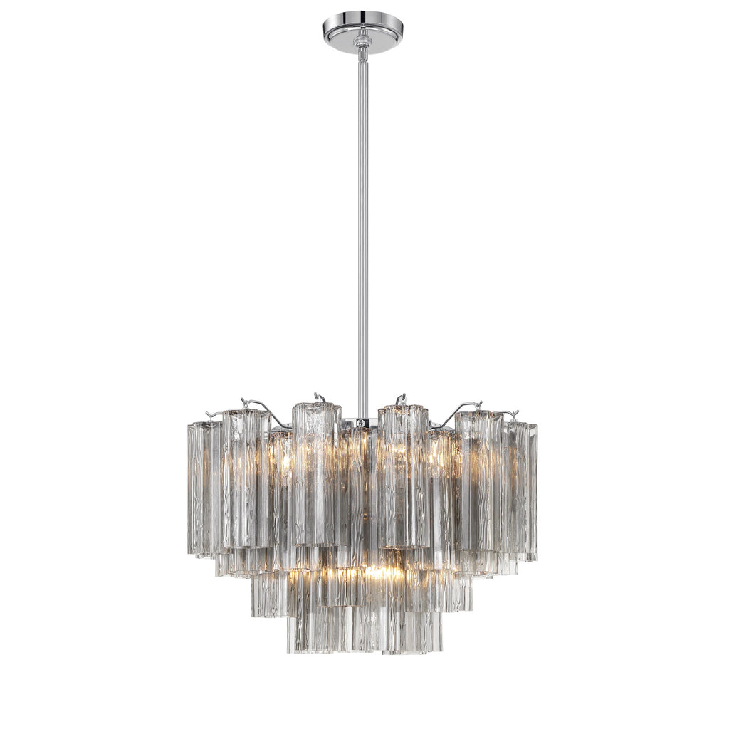 Crystorama Addis 22'' Chandelier in Polished Chrome - Additional View